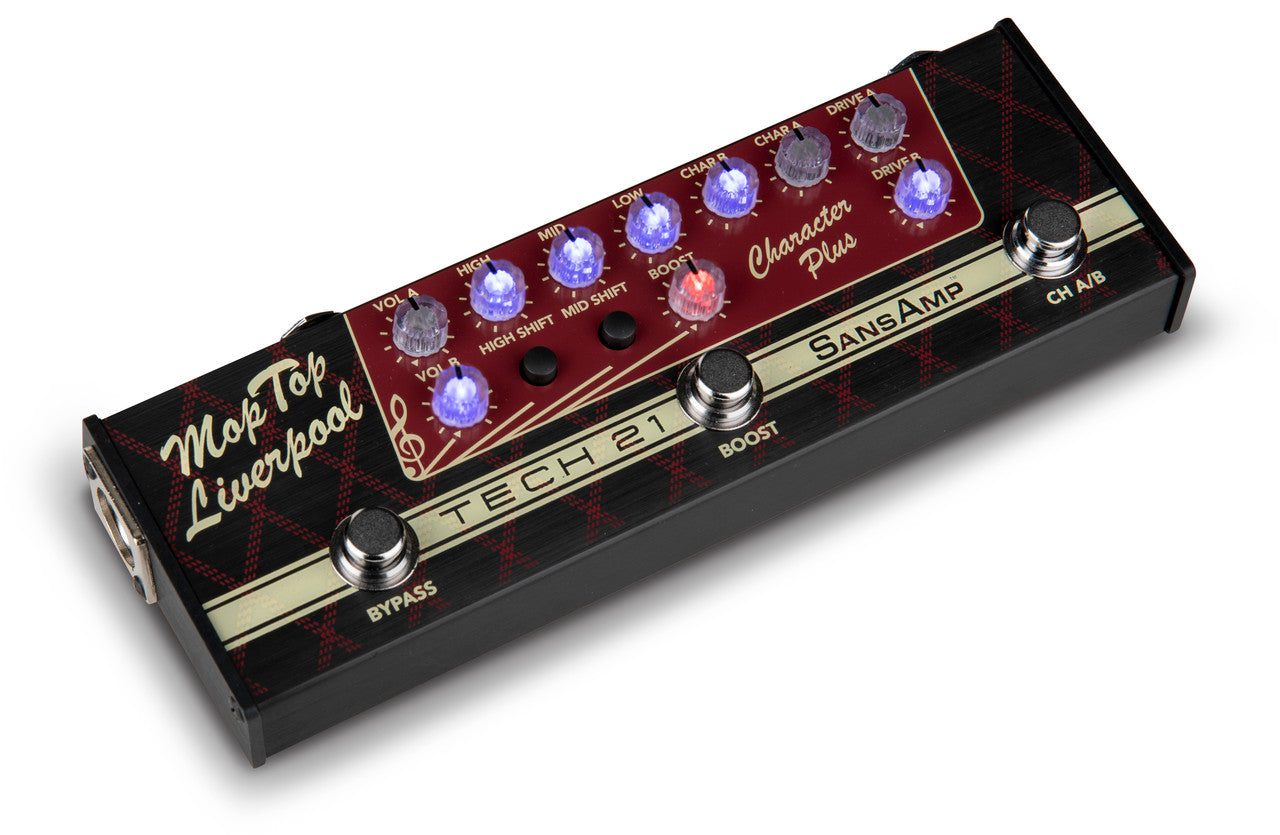 Tech 21 SansAmp Character Plus Mop Top Liverpool guitar pedal