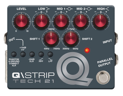 Tech 21 Q\Strip Dual Parametric EQ Instrument DI Pedal