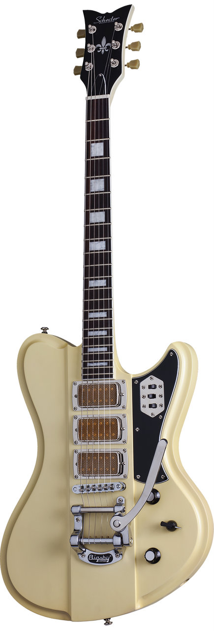 Schecter Ultra III IVYP electric guitar Ivory Pearl with SGR Case