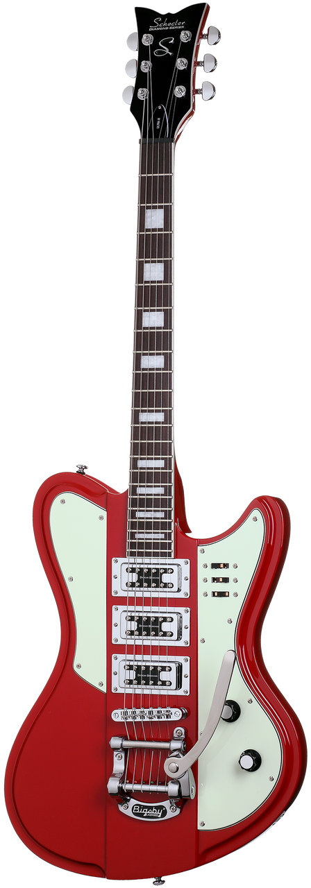 Schecter Ultra III Vintage Red VRED 3154 6 string electric guitar with gig bag