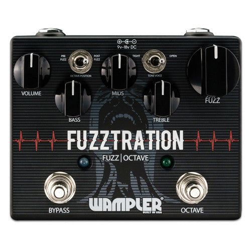 Wampler Fuzztration Fuzz and Octave guitar effects pedal