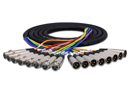 Hosa Balanced Snake 8 channel XLR3F to XLR3M 5 metes