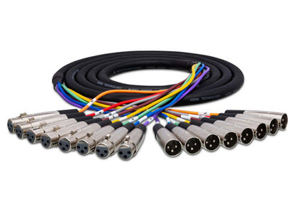 Hosa Balanced Snake 8 channel XLR3F to XLR3M 5 metes