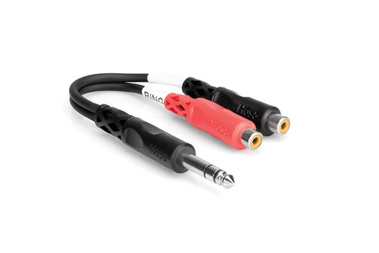 Hosa Stereo Breakout 1/4 in TRS to Dual RCAF YPR-102