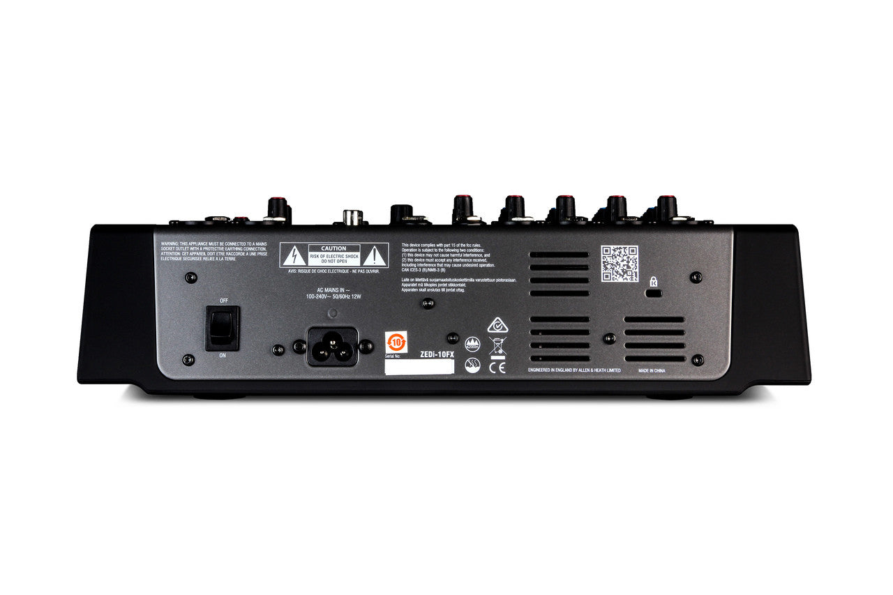 Allen & Heath Zedi-10FX Hybrid compact mixer  4×4 USB interface with FX