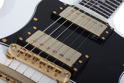 Schecter ZV-H6LLYW66D Zacky Vengeance Signature Electric Guitar - Gloss White