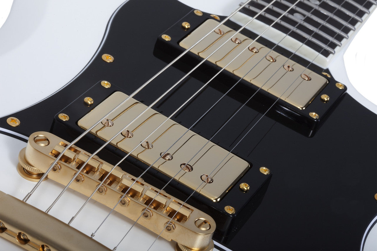 Schecter ZV-H6LLYW66D Zacky Vengeance Signature Electric Guitar - Gloss White open box