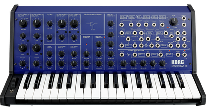 Korg MS-20 FS Monophonic Analog Synthesizer, 2 Oscillators, 37 Key, Blue