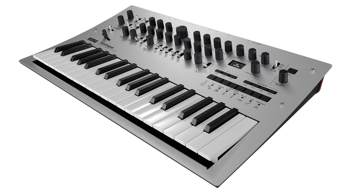 Korg Minilogue 4 voice polyphonic analog synthesizer open box