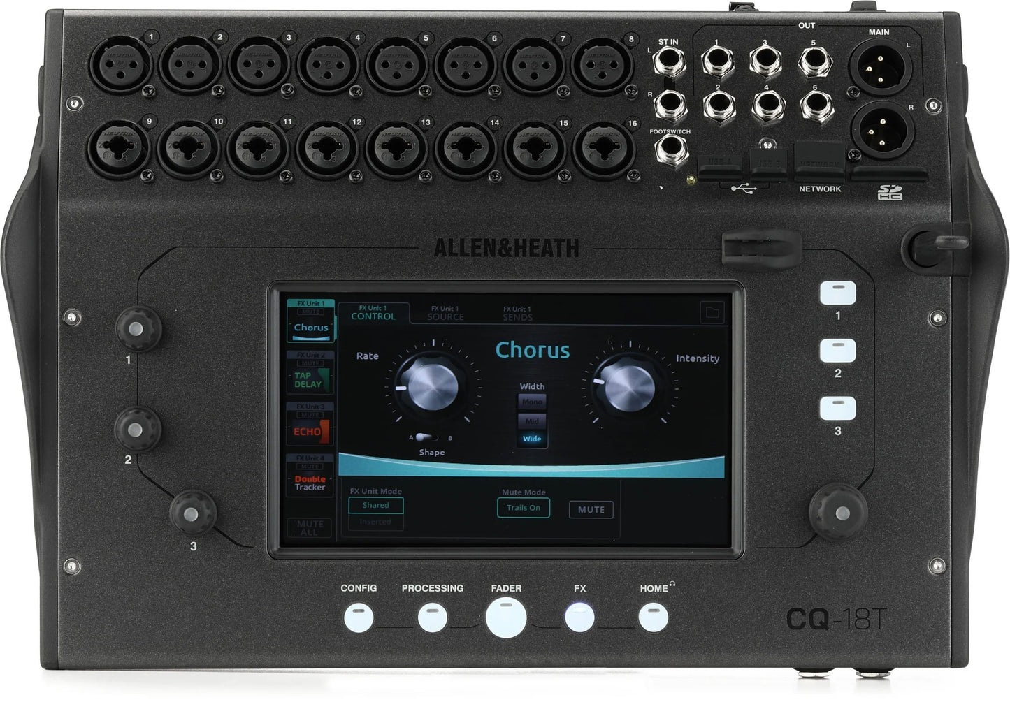 Allen & Heath CQ-18T 16-channel Digital Mixer with Padded Carry Bag