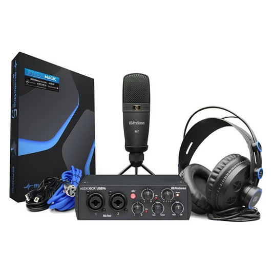 PreSonus AudioBox USB 96 Studio Bundle  25th Anniversary Black