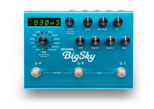 Strymon BigSky Reverberator guitar pedal