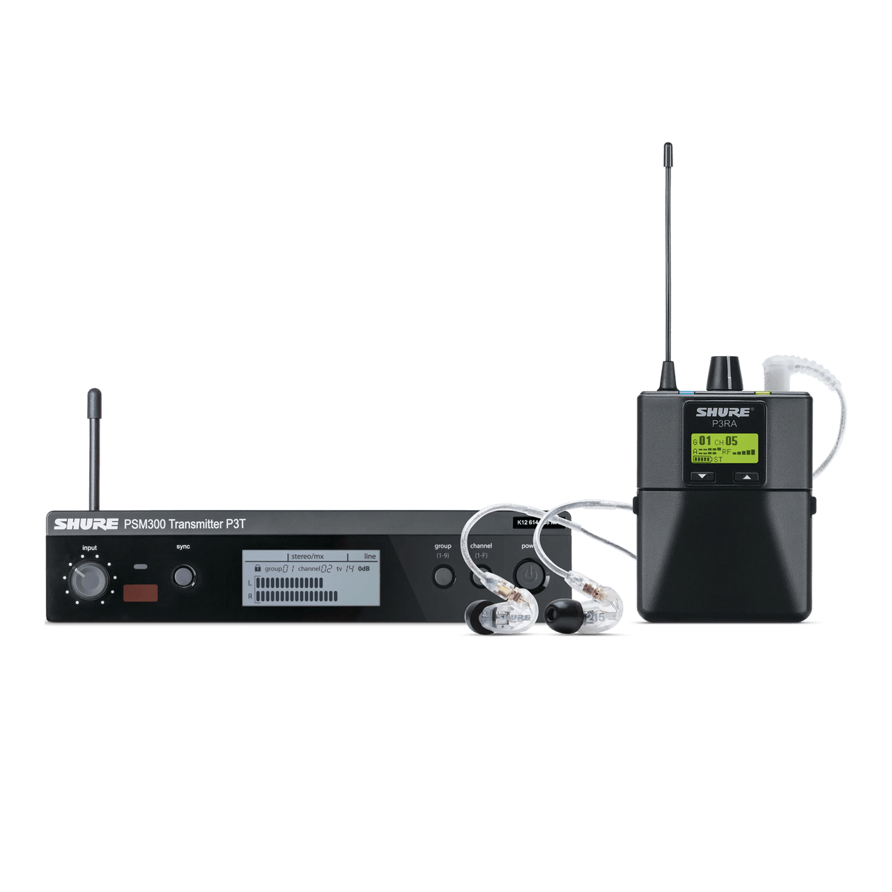 Shure PSM300 P3TRA215CL Wireless In-ear Stereo Personal Monitor System - G20 Band