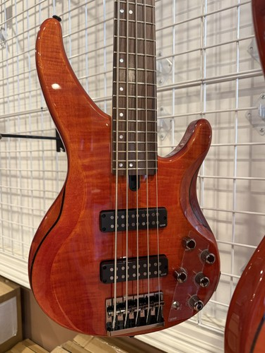 Yamaha TRBX605FM CB 5 string Bass Carmel Brown open box