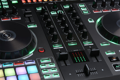 Roland DJ-505 2-Channel, 4-Deck DJ Controller for Serato DJ