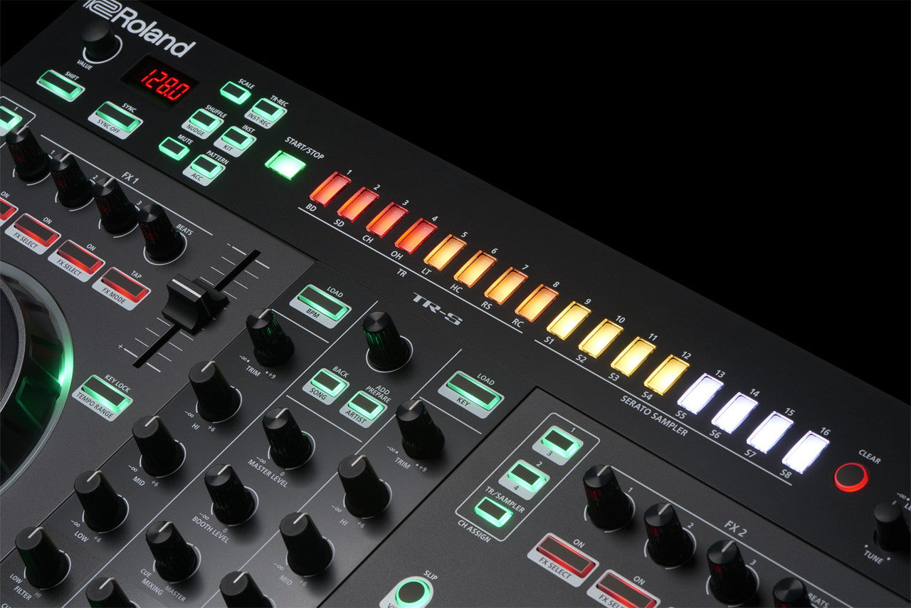 Roland DJ-505 2-Channel, 4-Deck DJ Controller for Serato DJ