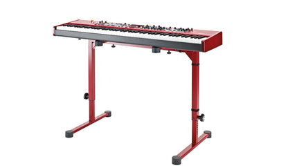 K&M 18810 Table style keyboard stand Omega ruby red