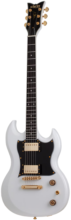 Schecter ZV-H6LLYW66D Zacky Vengeance Signature Electric Guitar - Gloss White