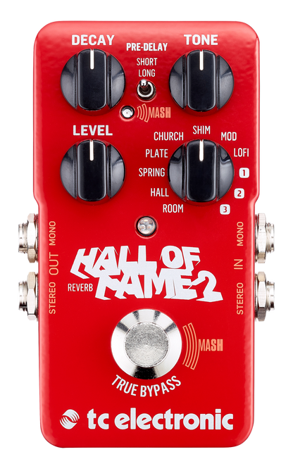 TC Electronics Hall of Fame 2 reverb guitar effects pedal