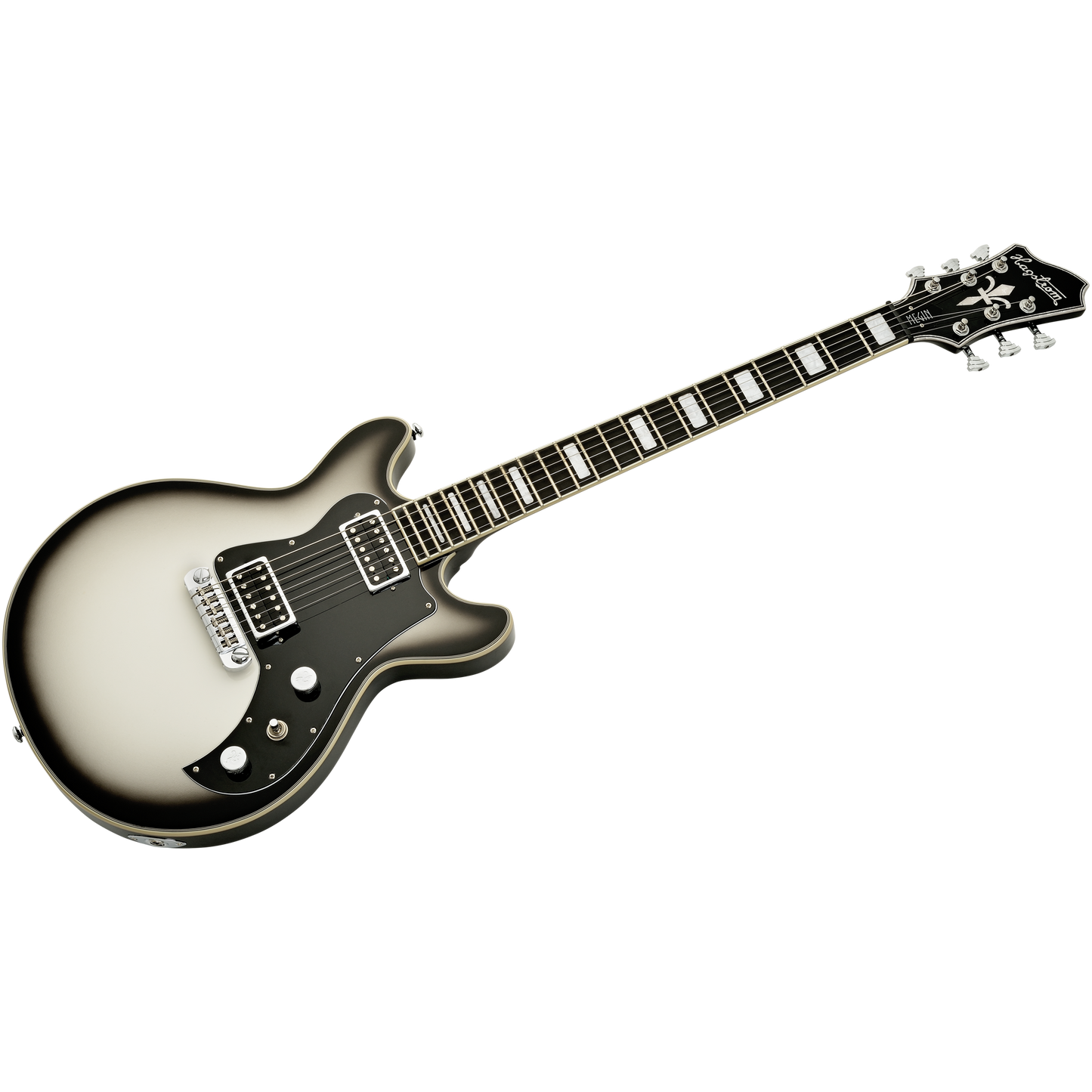 Hagstrom Megin Grey Burst Electric Guitar with Hard Case