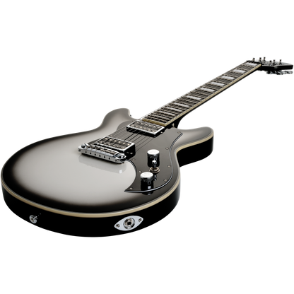 Hagstrom Megin Grey Burst Electric Guitar with Hard Case