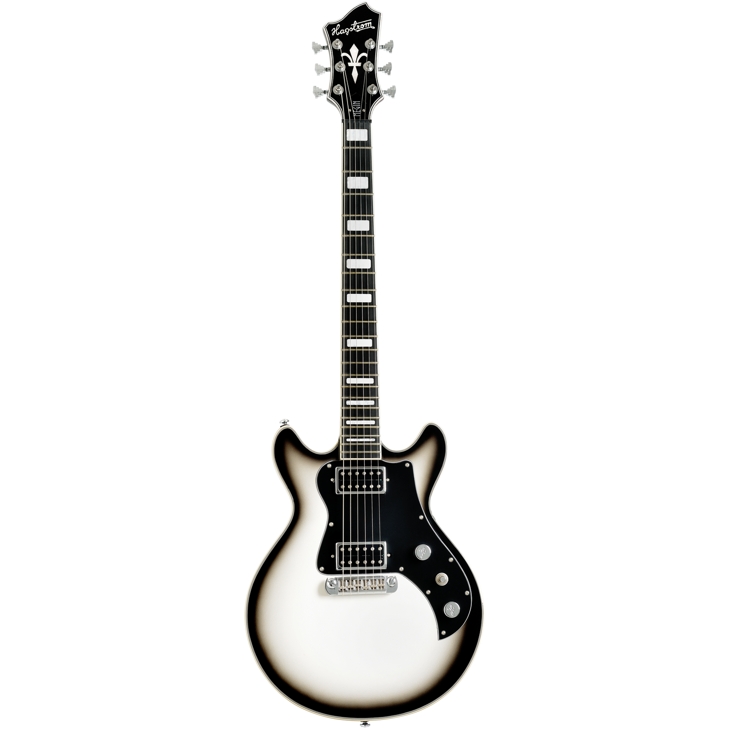 Hagstrom Megin Grey Burst Electric Guitar with Hard Case
