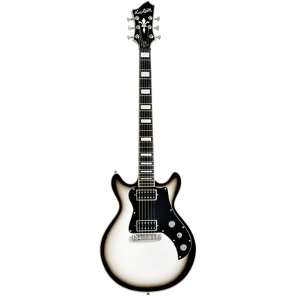 Hagstrom Megin Grey Burst Electric Guitar with Hard Case
