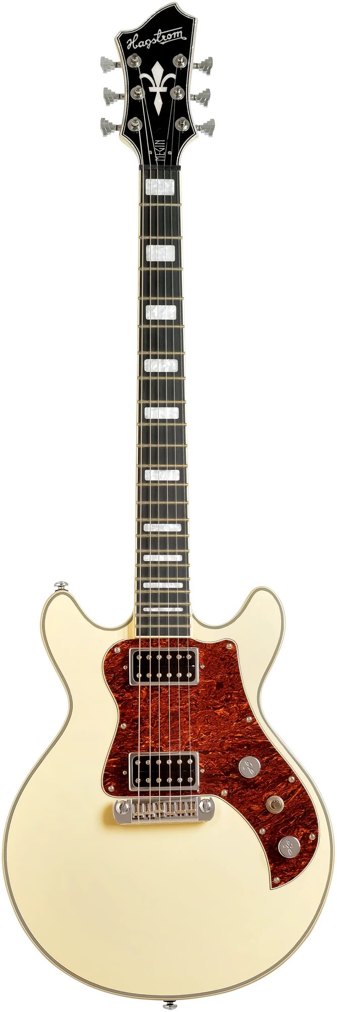 Hagstrom Megin CRE Creme Electric Guitar with Case