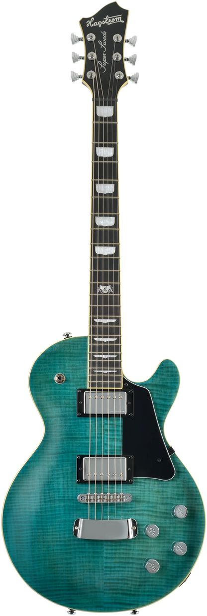 Hagstrom Super Swede SUSWEMK3-FSG Fall Sky Gloss Electric Guitar w/ case Open Box
