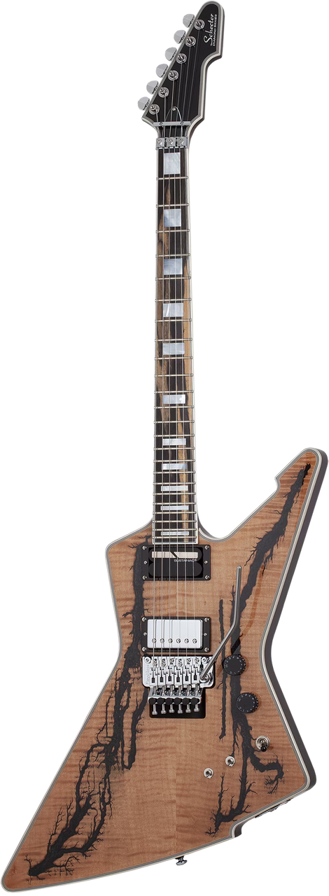 Schecter E-1 FR-S Electro-Resin Gloss Natural 605 guitar open box