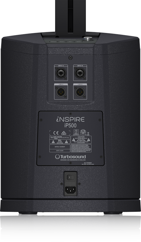 Turbosound iNSPIRE iP500 Powered Column Loudspeaker with 8" Subwoofer