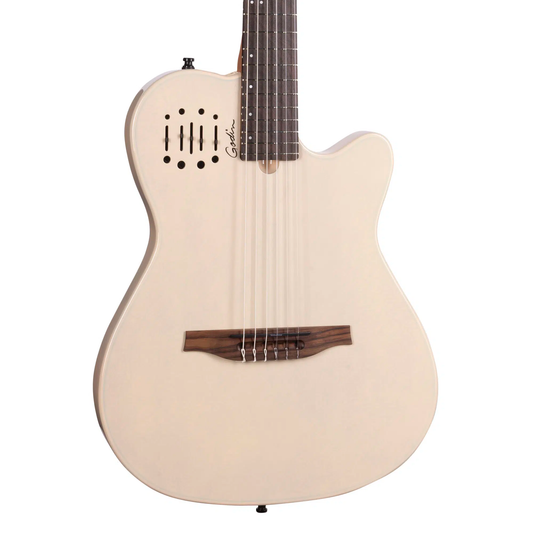 Godin Multiac Mundial Ozark Cream Nylon Acoustic-Electric Guitar with Bag 052400F B-Stock