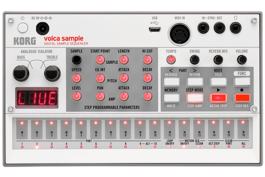 Korg Volca Sample 2 Digital Sample Sequencer open box
