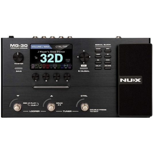 NuX Effects MG-30 Guitar Modeling Floorboard Processor Pedal
