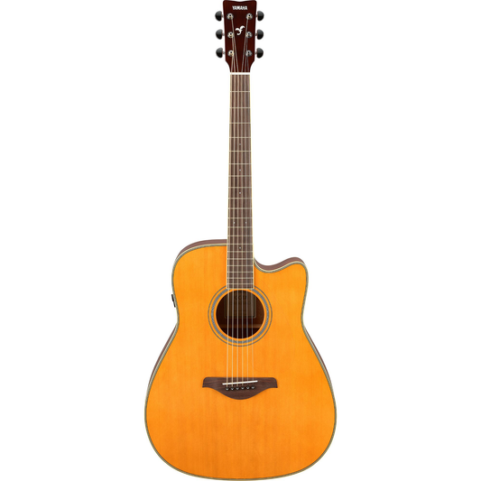 Yamaha FGC-TA VT TransAcoustic Dreadnought Acoustic Guitar Vintage Tint