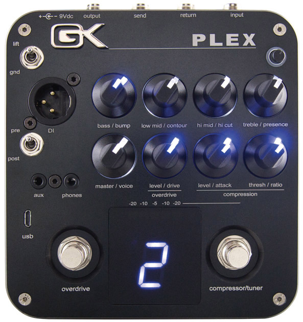 Gallien-Krueger PLEX Preamp 4 Band Active Bass Preamp Pedal