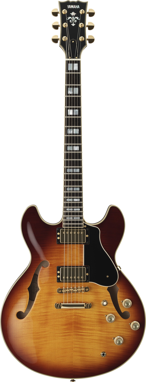 Yamaha SA2200 Violin Sunburst Semi-Hollow Double Cut-away Electric Guitar open box