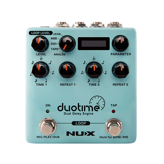 NuX Effects Duotime Dual Delay Engine Pedal NDD-6