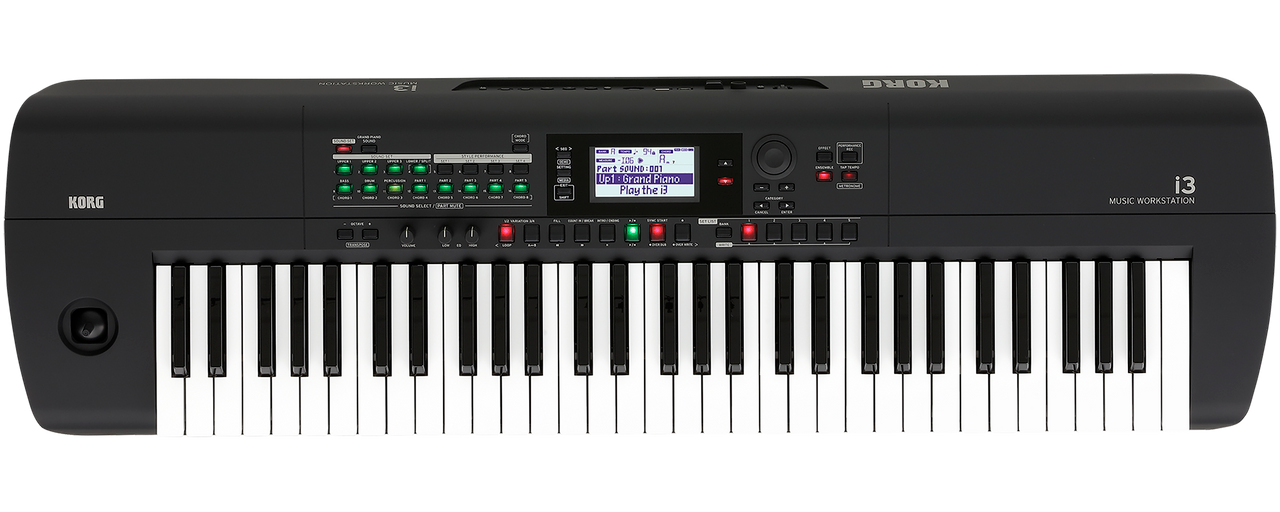 Korg i3 Music Workstation 61 keyboard matte black open box