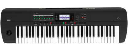 Korg i3 Music Workstation 61 keyboard matte black open box