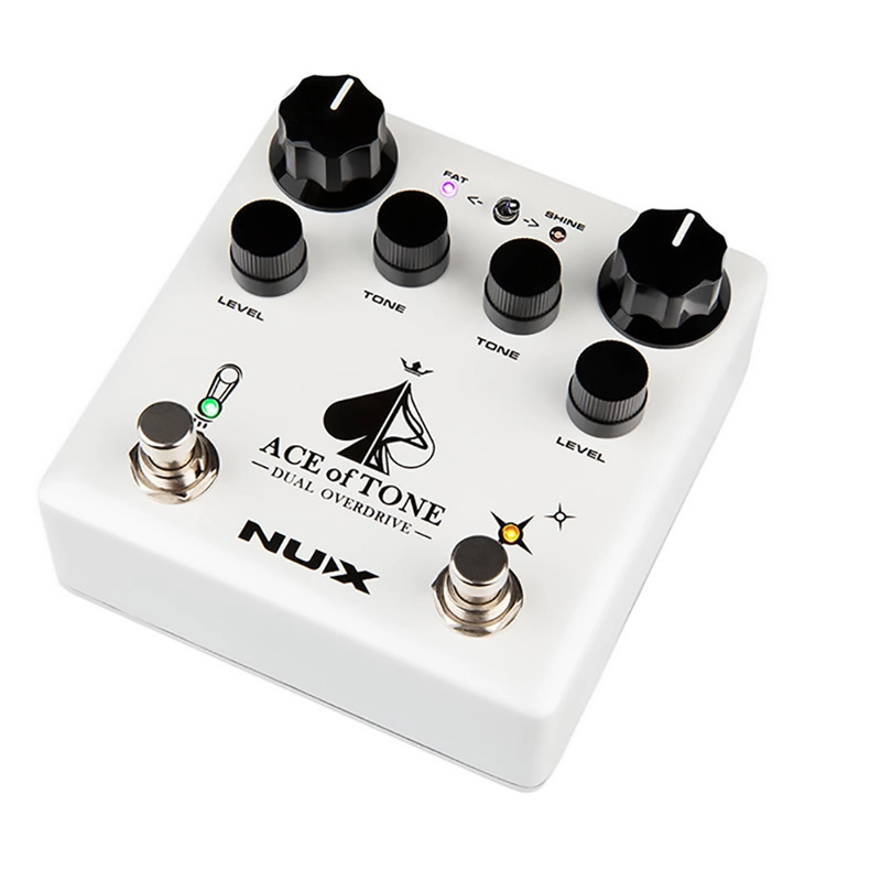 NuX Effects Ace of Tone Dual Overdrive Guitar Effects Pedal NDO5 open box