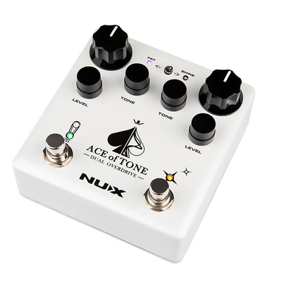 NuX Effects Ace of Tone Dual Overdrive Guitar Effects Pedal NDO5 open box