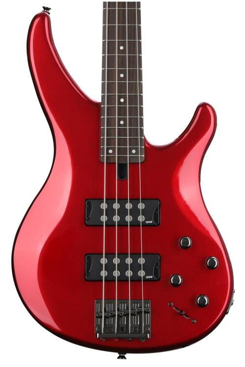 Yamaha TRBX304 4 string electric bass Candy apple red