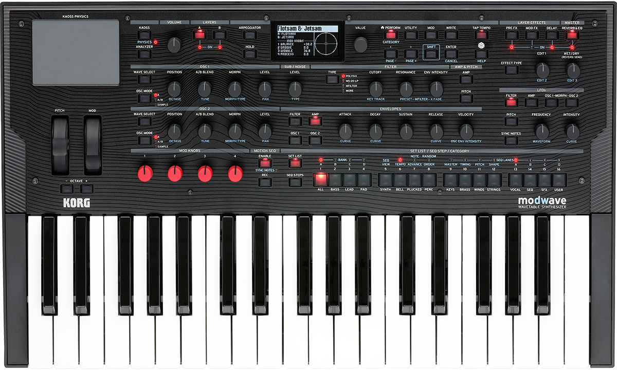 Korg Modwave Wavetable synthesizer 37 note keyboard