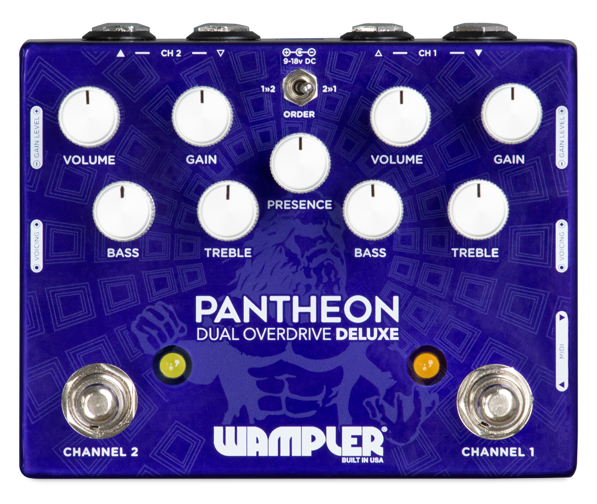Wampler Dual Pantheon Deluxe Overdrive guitar pedal