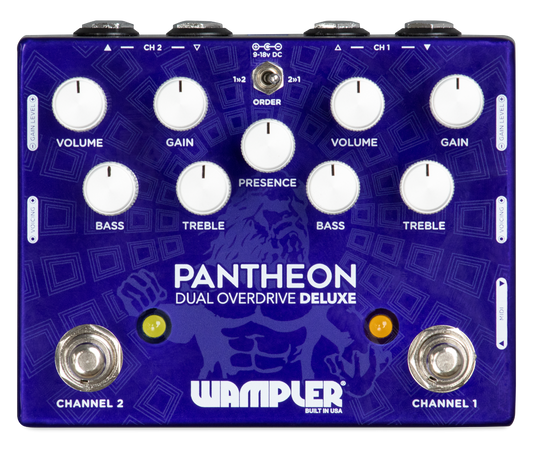 Wampler Dual Pantheon Deluxe Overdrive guitar pedal