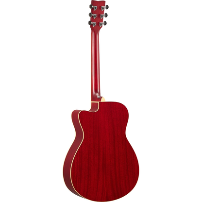 Yamaha FSC-TA TransAcoustic Acoustic Electric Guitar Solid Spruce Top Ruby Red
