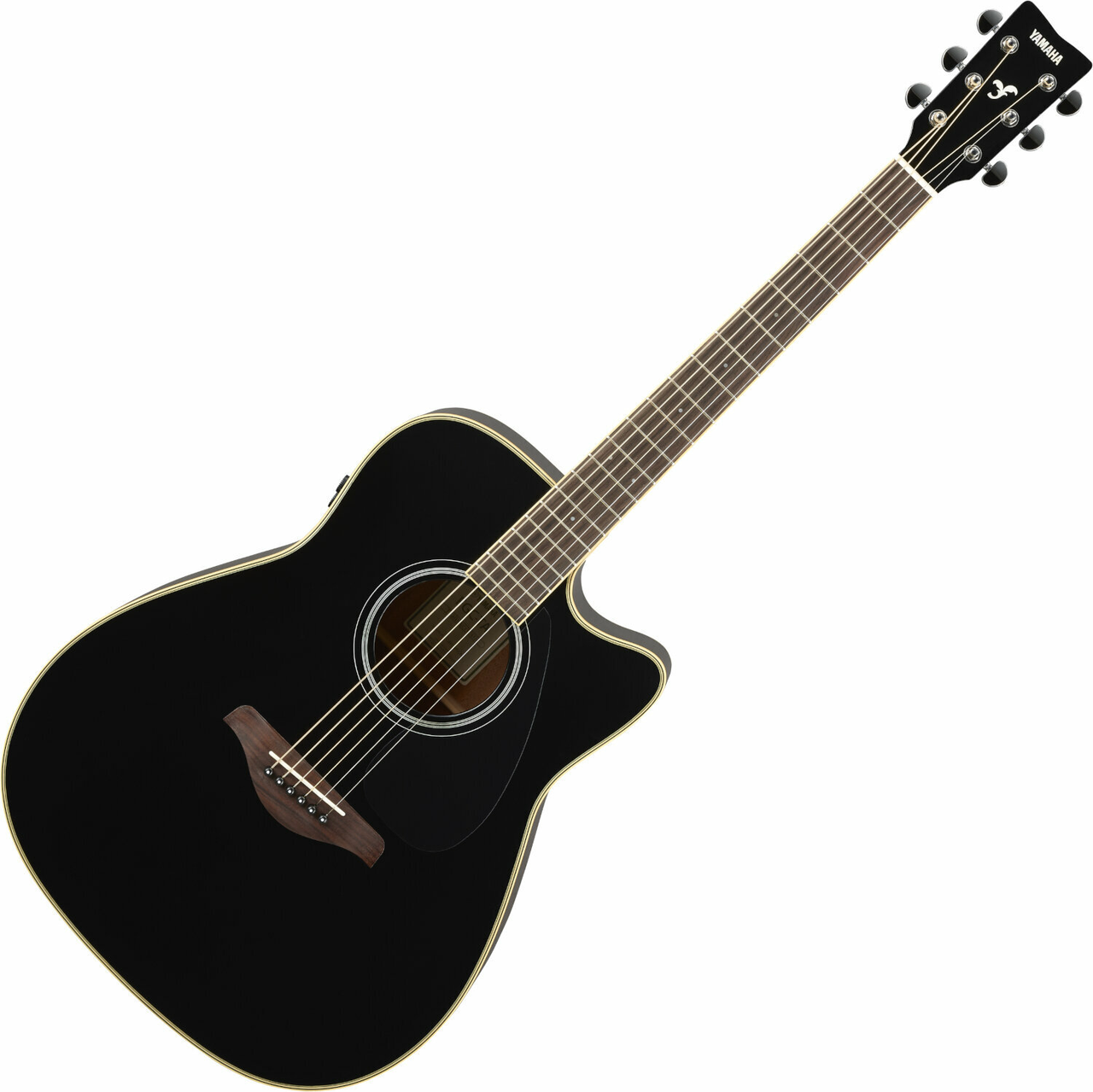 Yamaha FGC-TA TransAcoustic Dreadnought Acoustic electric Guitar Black