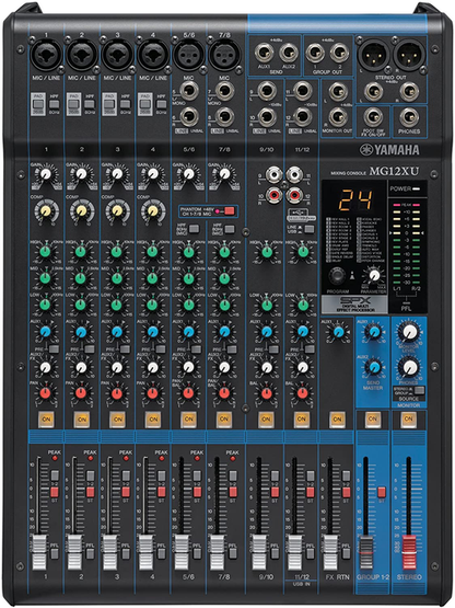 Yamaha MG12XU 12-channel Mixer with USB and Effects