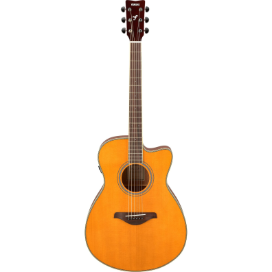 Yamaha FSC-TA TransAcoustic Acoustic electric Guitar Vintage Tint paint chip